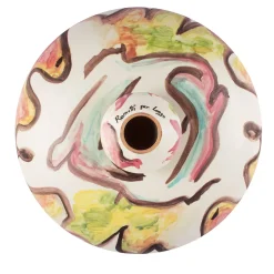 Vulcano Footed Polychrome Centerpiece Bowl