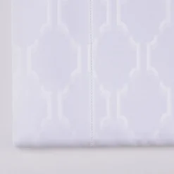 Waldorf Damask White Double Bed Sheet