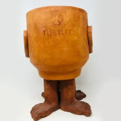 Walking Head Medium Terracotta Flower Pot