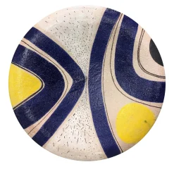 Wall Plate Blue Bands