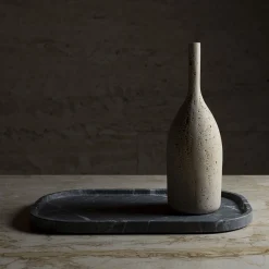 Walnut Travertine Decorative Bottle