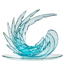 Wave Crystal Aquamarine Sculpture