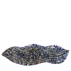 Wave Ellisse Blue Flakes Centerpiece