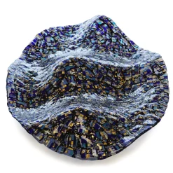 Wave Ellisse Blue Flakes Centerpiece