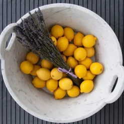 White Carrara Marble Basket