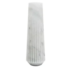 White Carrara Marble Tall Vase by Jacopo Simonetti