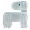 White Dog Venetian Glass Sculpture by Eliana Gerotto