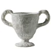 White Footed Cup with Handles