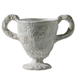 White Footed Cup with Handles