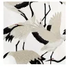 White Heron Print Wallpaper