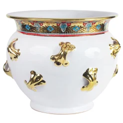 White Mosaic Cachepot