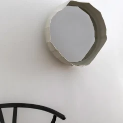 White Ninfea 50 Mirror By Giovanni Botticelli & Paola Paronetto