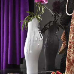 White Pearls Murano Glass Vase