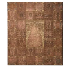 Wild Geometries Brass Decorative Wall Panel by Elena Salmistraro