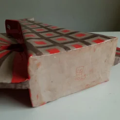 Wild Red Terracotta Double-Face Decorative Vase