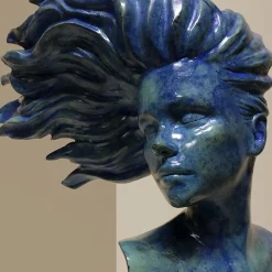 Woman in The Wind Sculpture