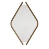 Wood Eye Medium Mirror with Solid Walnut Frame