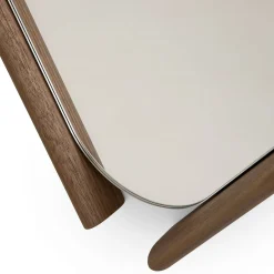 Wood Eye Medium Mirror with Solid Walnut Frame