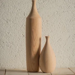 Wooden Sculptural Bottles Set #1
