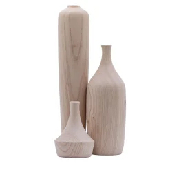 Wooden Sculptural Bottles Set #4