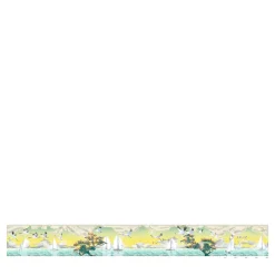 Yellow & Green Sea Breeze Polyester Wallcovering Fabric
