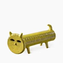 Yellow Cat Decorative Figurine by Aldo Londi