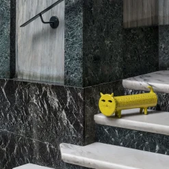 Yellow Cat Decorative Figurine by Aldo Londi