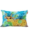 Yellow Cow Silk Velvet Upholstered Cushion