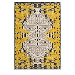 Yellow Flower Garden Rug