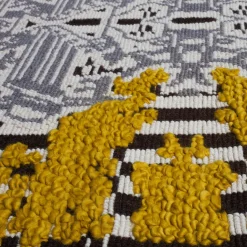 Yellow Flower Garden Rug