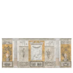 Yellow Pompeii Cotton Wallcovering Fabric