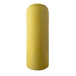 Yellow Tall Vase A with Lid by Benjamin Hubert