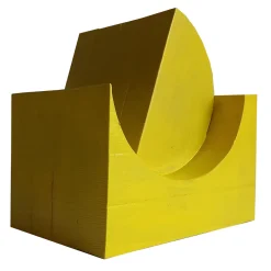 Yellow Wood Magazine Rack by Pietro Meccani