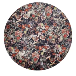 Zaira Exotic Floral and Animal Round Rug #2