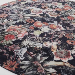 Zaira Exotic Floral and Animal Round Rug #2