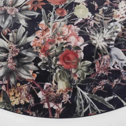 Zaira Exotic Floral and Animal Round Rug #2
