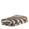 Zebra Suede-Hemmed Patterned Small Blanket