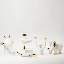 Zee White Candle Holder