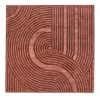 Zen Rust Square Rug