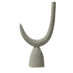 ZETA Mono Matte Anthracite Ceramic Candlestick
