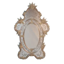Zeus Gold Murano Glass Mirror by Fratelli Tosi