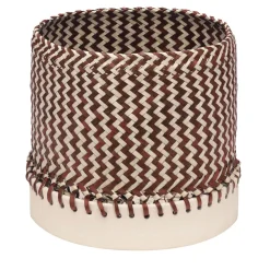 Zig Zag Brown Basket