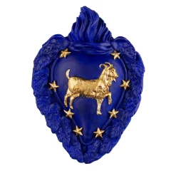 Zodiaco Capricorn Ceramic Heart