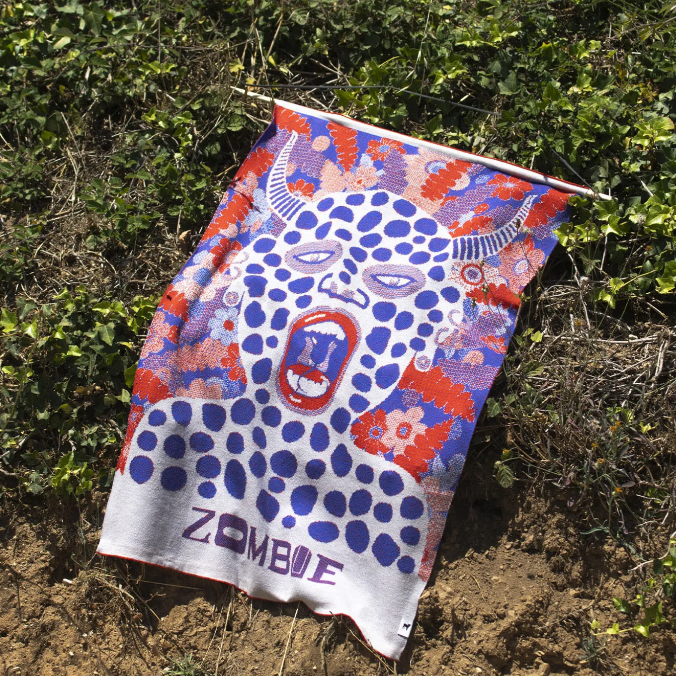 Zombie Multicolor Organic Cotton Tapestry/Blanket